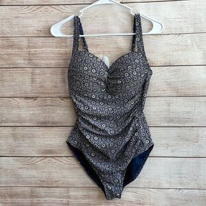 NIPTUCK SWIM AUSTRALIA ONE‎ PIECE SWIMSUIT IN NAVY BLUE PRINT